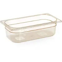 Hendi Gastronormbak 1/3 hoge temperatuur bestendigheid, BPA vrij, Transparant, 10 cm diepte, 17,6(b)x32,5(d)x10(h)cm, 869475