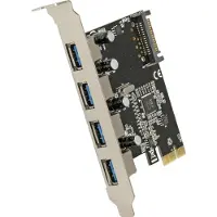 DeLOCK PCI Express x1 Card to 4 x external USB Type-A female SuperSpeed USB 5 Gbps (USB 3.2 Gen 1)