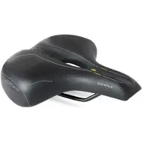 Selle Bassano Fietszadel Suprema 5zone EL City met elastomere demping - zwart
