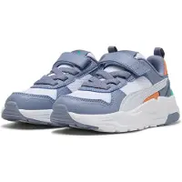 Puma Trinity 2 LT sneakers wit/grijsblauw Jongens/Meisjes Mesh Meerkleurig - maat 30