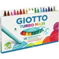 Giotto viltstiften Turbo Maxi junior 5 mm dikke punt 18 stuks