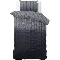 Dreamhouse Dekbedovertrek Dante Anthracite Flanel-140 x 200 / 220 cm | 1-Persoons