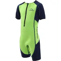 Aqua sphere Stingray Hp2 Junior Long Sleeve Shorty Groen 24 Months Jongen