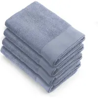 Walra handdoeken 70x140 Soft Cotton - 4-delig - Badlaken 550 g/m² - 100% Katoen - Handdoekenset Blauw