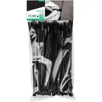 Bradas TS1148500B, zwart, 1 stuk, CE-markering, voldoet aan de PAHs-norm, 500 mm, 4,8 mm, 100 stuks