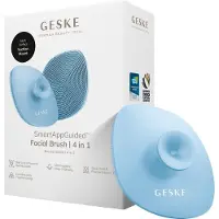 GESKE | SmartAppGuided Facial Brush 4 in 1 | Gezichtsreinigingsborstel met handvat | Zachte siliconen borstel | Professionele gezichtsreiniging | Gezichtsreinigingsapparaat | Huidreiniging