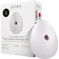 GESKE | SmartAppGuided Facial Hydration Refresher | 4 in 1 | Waterverstuiver | Gezichtsstomer | Waterspray | Face mist | Gezichtsreinigingsapparaat | Mist | Cosmetica | Natuurlijke glans