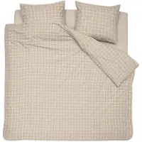 Cinderella Dekbedovertrek Carre Naturel Flanel-240 x 200 / 220 cm | Lits-Jumeaux