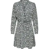 ONLY Blousejurk 'Cory' crème / donkerblauw / groen / wit