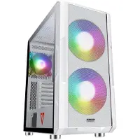 Modecom PC Behuizing - - AMIRANI - Midi Tower - Wit - ARGB Koeling - 3 Interne Bays