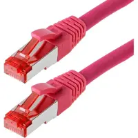 Helos Patchkabel S/FTP Cat 6 magenta 1,5 m