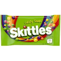 Skittles Crazy Sours - zure fruitsnoepjes - 45g x 36