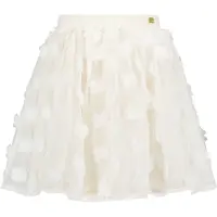 Le Chic Meisjes rok bloemen voile - Twilight - Off wit. Maat: 146/152