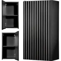 En.casa Badkamerkast Newport 57x30x19 cm zwart []