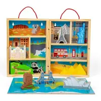 Bigjigs houten reis speelset, 10dlg.