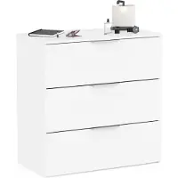 CBA Ladekast Micheline - 80x41x81cm - 3 Lades - Wit