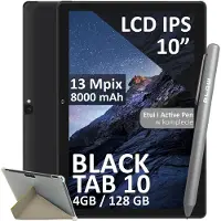 BLOW Tablet Blow BlackTAB10 10,1" MediaTek MT8788 4GB RAM 128GB - Strakke Zwarte Tablet
