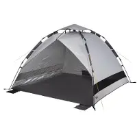 High Peak Calida 80 Umbrella System Beach Shell 200 x 200 cm donkergrijs