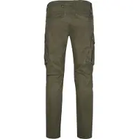 Petrol Industries Cargobroek 'Shellfront' donkerblauw / olijfgroen / zwart / wit