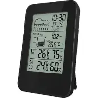 Denver Weerstation - Binnen & Buiten - Hygrometer - Regenmeter - Temperatuur - Weersvoorspelling - Radiogestuurd - Draadloze buitensensor - WSR560