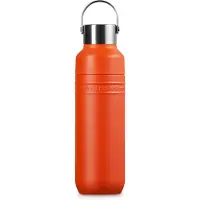 Le Creuset On The Go 41066280900001 dubbelwandige drinkfles, oranjerood, 0,5 L