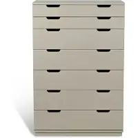 Mavis Aoko Ladenkast Met 7 Lades Beige - Ladekasten Mdf White - 1474BH