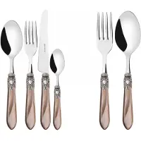 Casa Bugatti OXFORD Ghiera Argento Anticato, Bestekset, 50 delen, Presentatieverpakking,