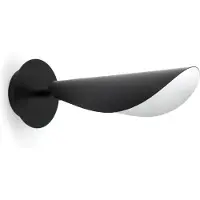 LOREFAR Wandlamp Liggera, dimbaar, zwart, Woon-/ Eetkamer, metaal, Modern, wandlamp
