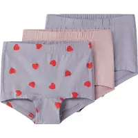 Name it Onderbroek grijs / lavendel / pink / rood