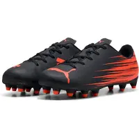 Puma ATTACANTO II FG/AG Jr Unisex Sportschoenen - Black-Glowing Red