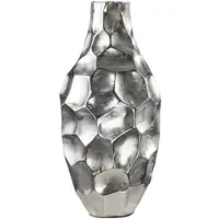 Invicta Elegante vaas ORGANIC ORIENT 45cm zilver gehamerd ontwerp - 41544
