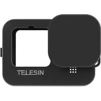 Telesin Beschermhoes siliconen met lensdop GoPro 13 - zwart