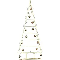 vidaXL Metalen kerstboom met standaard Goud 150 cm Poedercoated staal