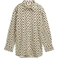 Tom Tailor Blouse crème / mosterd / zwart