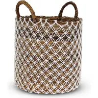 Safaary Rieten mand van zeegras -naturel bali-