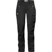 Fjällräven - Women's Nikka Trousers Curved - Trekkingbroek 34 - Raw Length, zwart