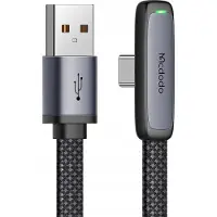 Mcdodo Zebra Usb c naar USB - Kabel - 90° - Snelladen 100W - 1 meter
