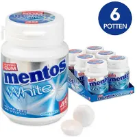 Mentos White Sweet Mint Suikervrij 6 X 40 Stuks