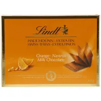 Lindt Swiss Thins melkchocolade Orange-Naranja 125g