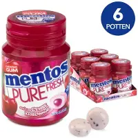 Mentos Gum Pure Fresh Cherry 6 X 30 Stuks