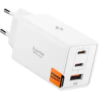 Spigen Essential EE673EU 67W GaN Snellader USB-A/USB-C met Power Delivery Wit