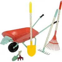 Small Foot - Kruiwagen met Tuingereedschap - 8dlg.