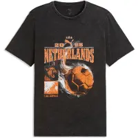 Puma Fanpack 90s relaxed T-shirt voor Heren, Zwart/Oranje, Maat XL