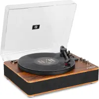 Fenton RP162D hifi retro platenspeler met Bluetooth in/out en speakers