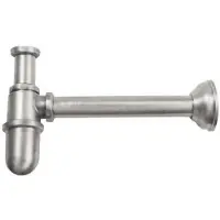 Sapho Retro Wastafelsifon 5/4" dia 32mm, geborsteld nikkel