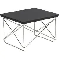 Vitra Occasional Ltr Bijzettafel Donker Eiken / Roestvrij Staal - Bijzettafels & buffetten Massief Eiken Dark Oak - 20119536