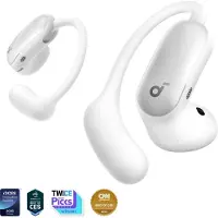 Anker AeroFit 2 Pro by Anker - Eerste hoofdtelefoon met 2 draagmodi - 2-in-1 open ear hoofdtelefoon & semi-open - Ear ruisonderdrukking - Bluetooth 6.1 - Hi-Res - LDAC - Spatial audio