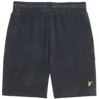 Lyle & Scott Jongens Broeken Towelling Short - Zwart - Maat 134/140