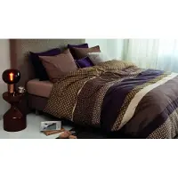Beddinghouse Fera dekbedovertrek - Tweepersoons - 200 x 200/220 cm - Bruin