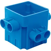 ABB 75mm Vierkante Doos Met 8x16mm Buis Inlaten - 7110.412 [2 Stuks]